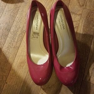 Low heeled comfort pumps pink sz 7.5